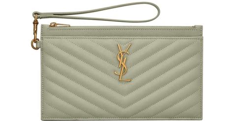 ysl green pouch|ysl pouch monogramme.